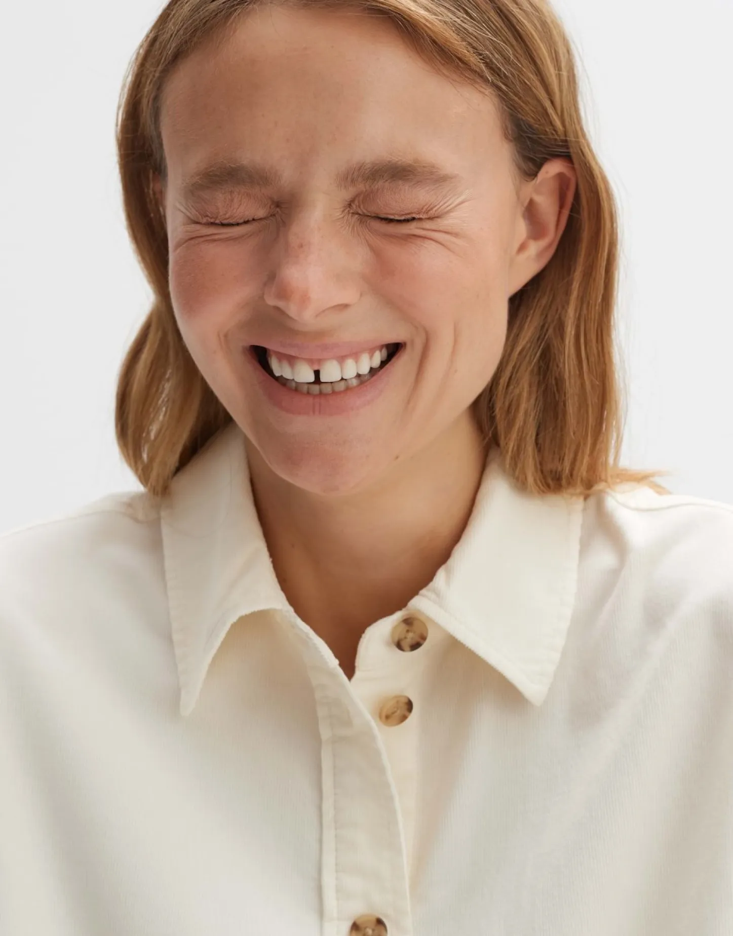Frau someday Fashion Blouses>Corduroy Bloes Fleandra