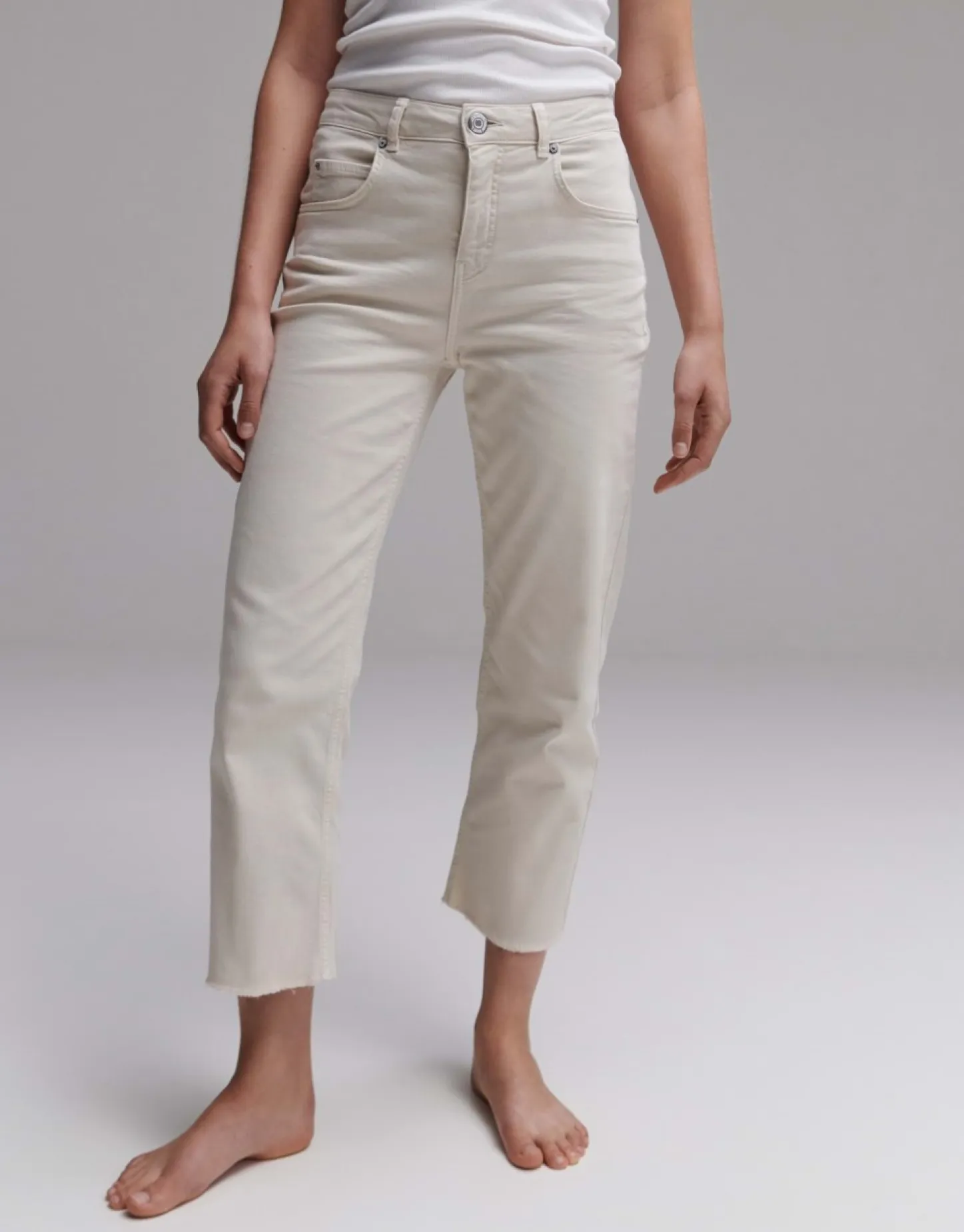 Frau someday Fashion Jeans>Cropped Straight Jeans Momito Color