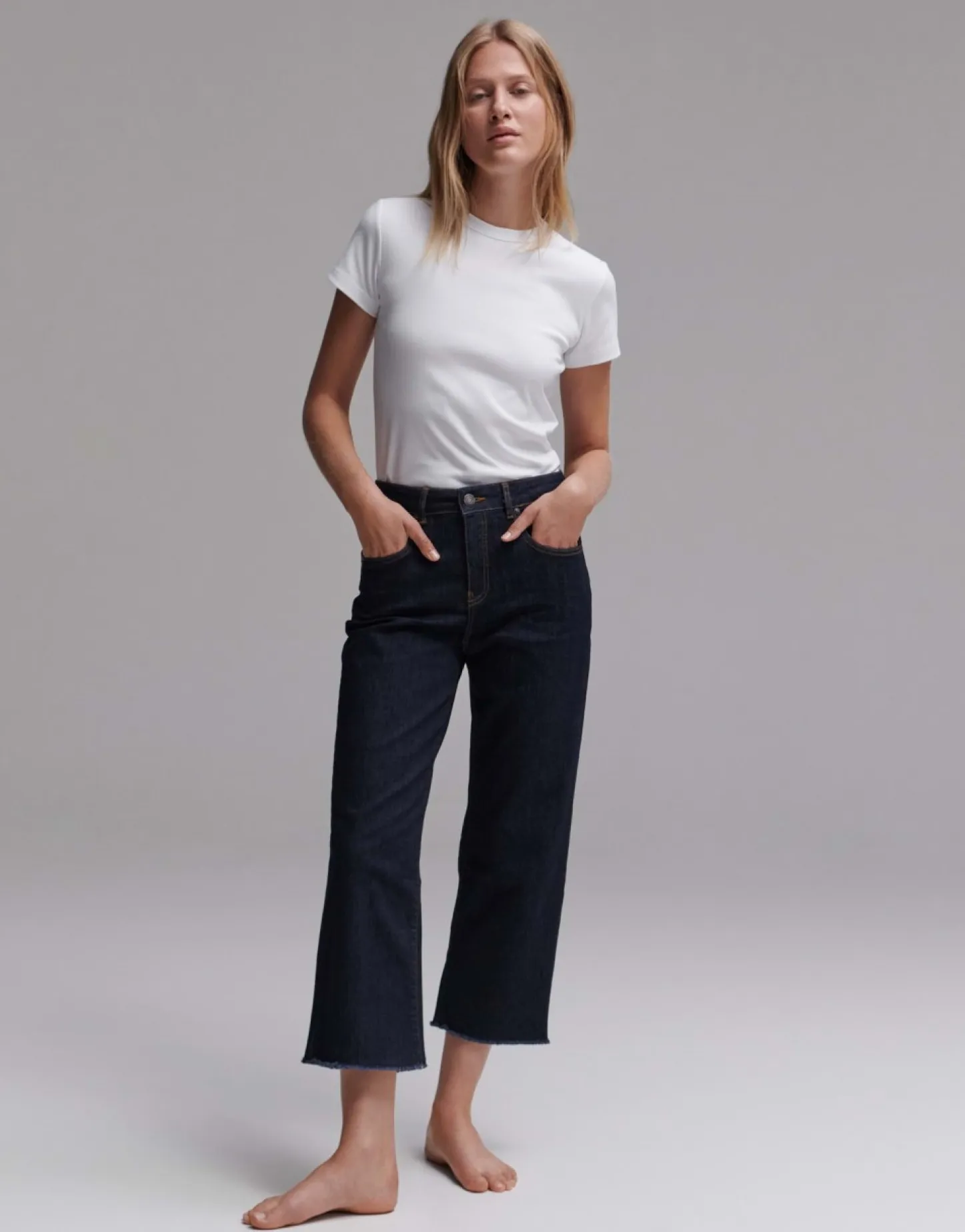 Frau someday Fashion Jeans>Cropped Straight Jeans Momito