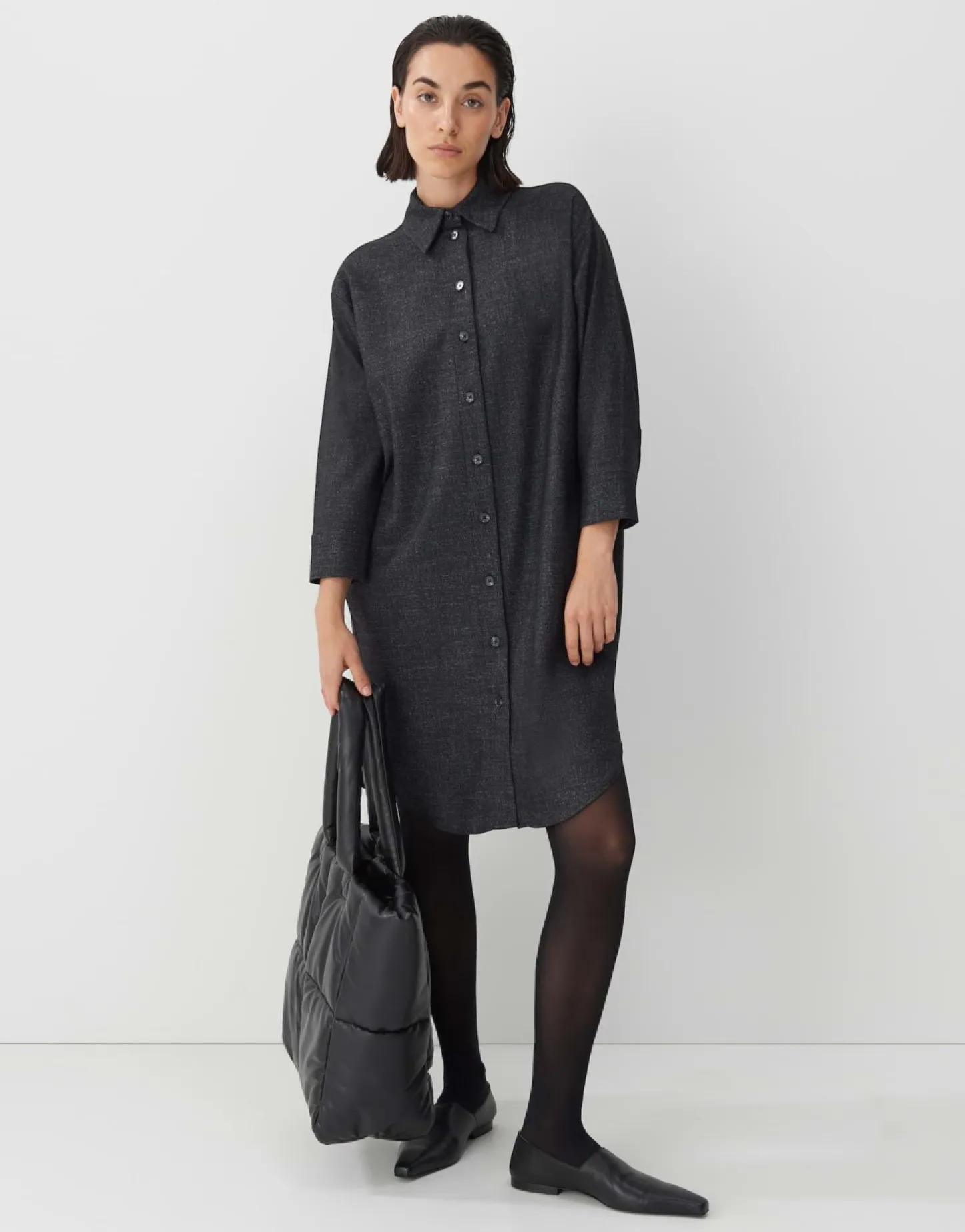 Frau someday Fashion Jurken Rokken>Overhemdjurk Quarolin Texture